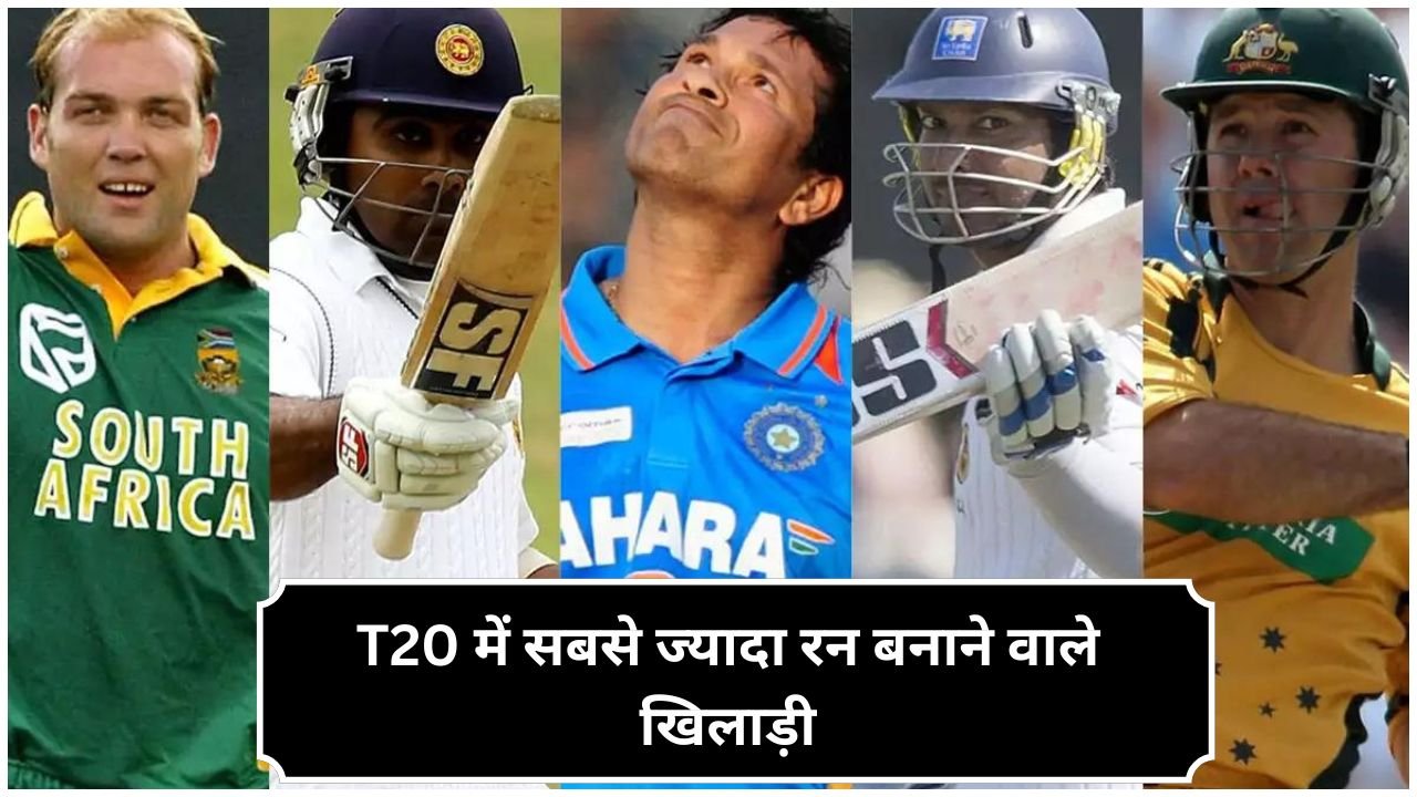 t20 में सबसे ज्यादा रन बनाने वाले खिलाड़ी