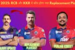 IPL 2025 के लिए RCB और KKR में किस खिलाड़ी से होगा Replacement यहाँ जानिए