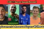 CSK के Official Replacement और Reserve Players की लिस्ट Out, देखिए कौन-कौन बने Super Kings के नए Superstars?