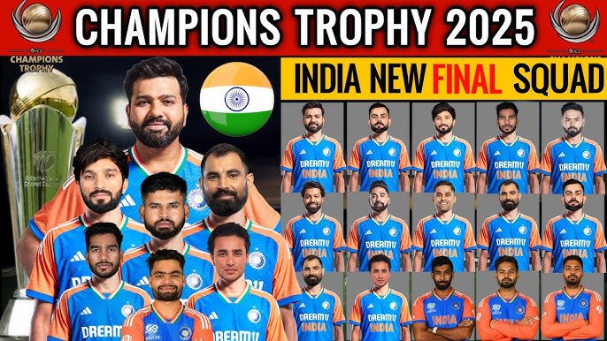 चैंपियंस ट्रॉफी 2025 के लिए इन 15 खिलाड़ियों का नाम हुआ पक्का, champions trophy 2025 india squad players list