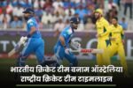 भारतीय क्रिकेट टीम बनाम ऑस्ट्रेलिया राष्ट्रीय क्रिकेट टीम टाइमलाइन